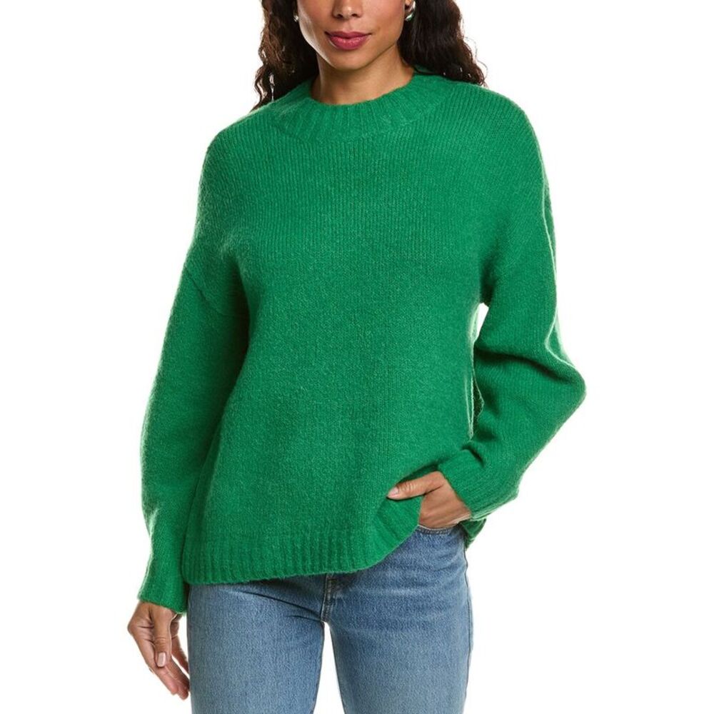 Labiz Womens  Wool & Alpaca-Blend Sweater, Green